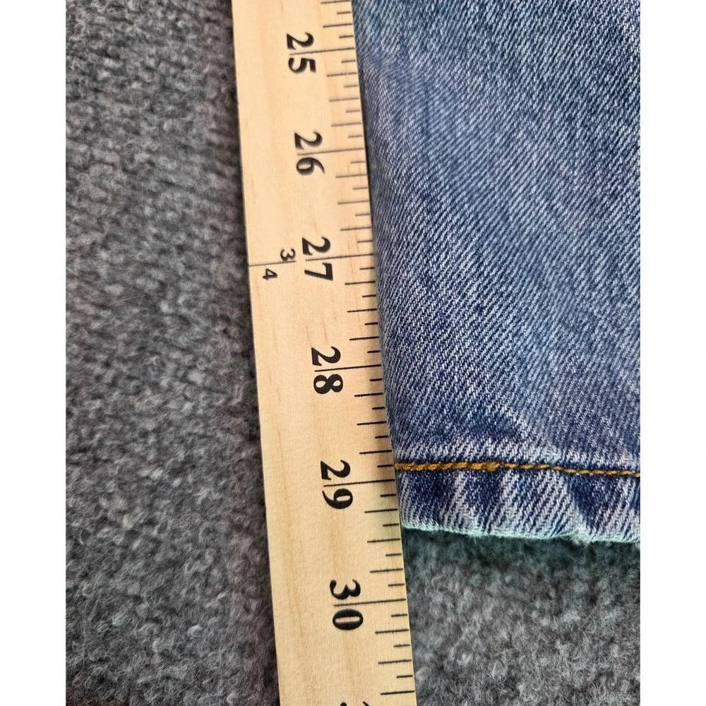 Vintage Levi's 501 Jeans Mens 37x29 Light Wash Blue Button Fly Straight Leg
